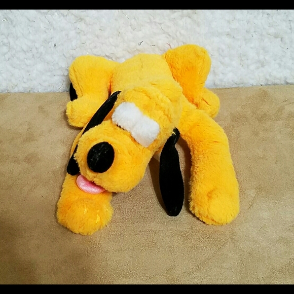 Vintage Disney Parks Authentic Plush Pluto Toy Dog - Picture 4 of 11